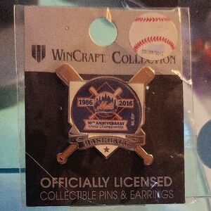 WinCraft 30th Anniversary Baseball Pin - Blue and Gold